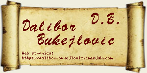 Dalibor Bukejlović vizit kartica